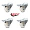Service Caster 3 Inch Nylon Wheel Swivel Bolt Hole Caster Set with Total Lock Brake SCC SCC-BHTTL20S314-NYS-4 - alternate 3